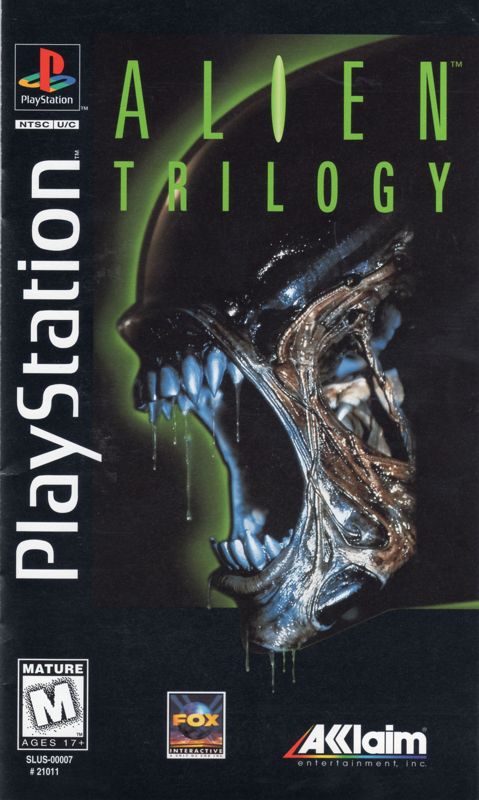 Alien Trilogy box art for Playstation